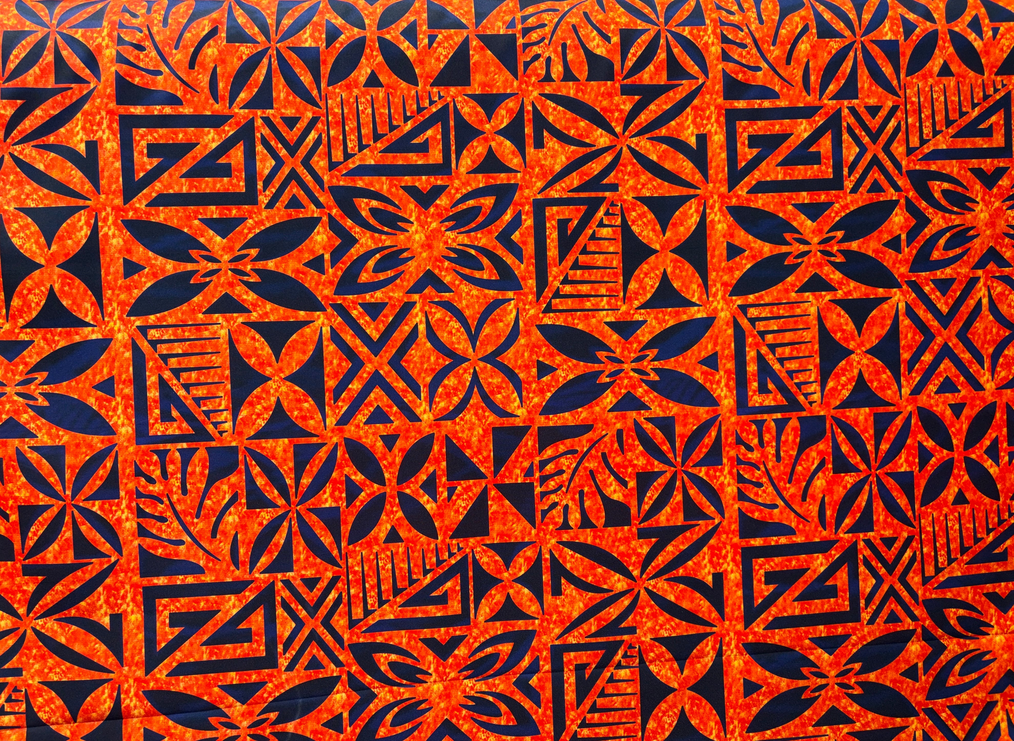 Tribal Geometric Garden Polyester Fabric | Islands Fabric