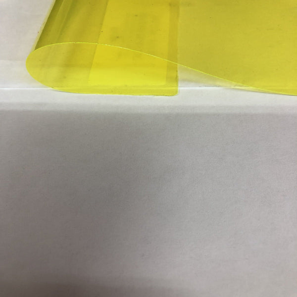 Yellow Marine PVC Tinted Plastic Vinyl Fabric