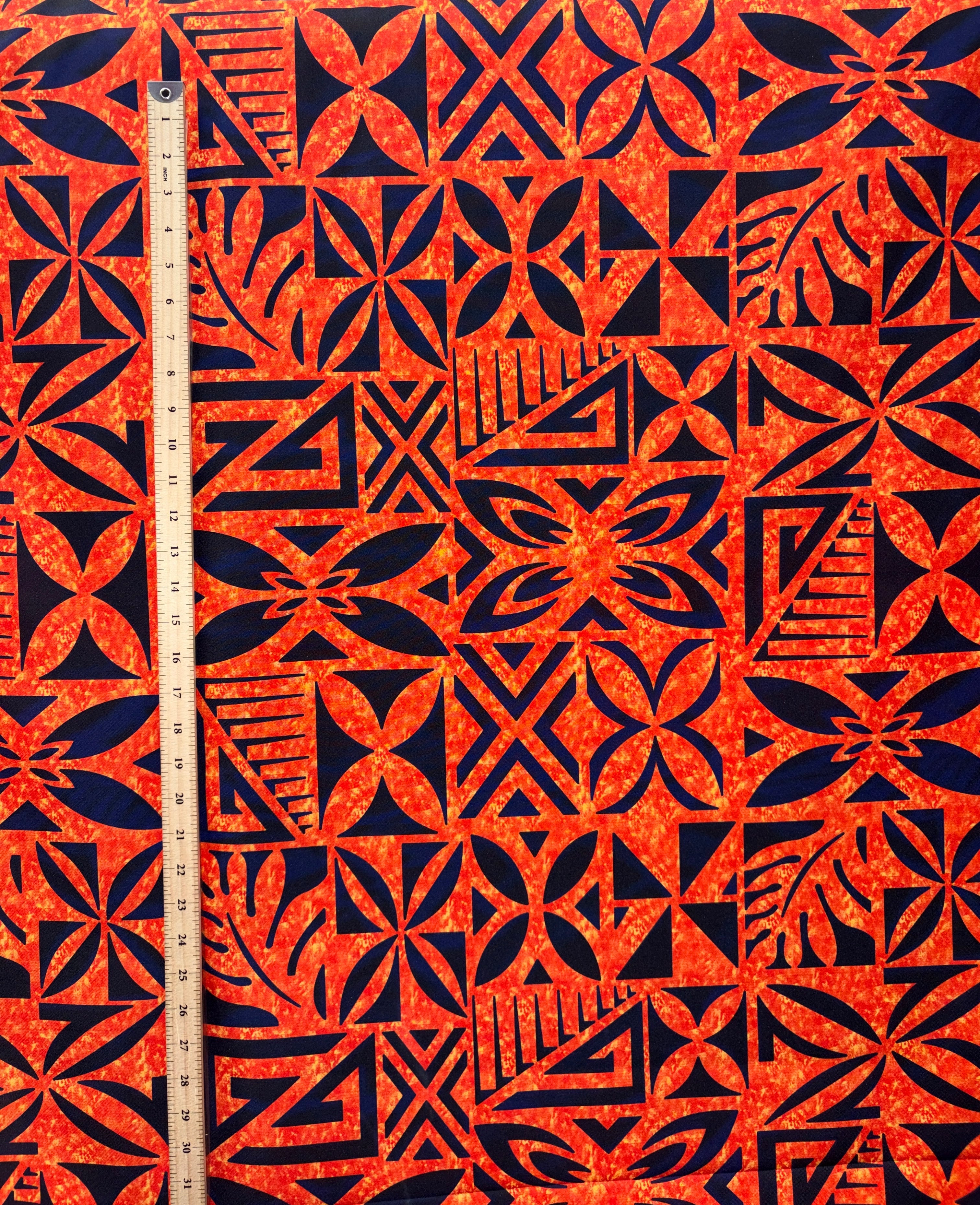 Tribal Geometric Garden Polyester Fabric | Islands Fabric