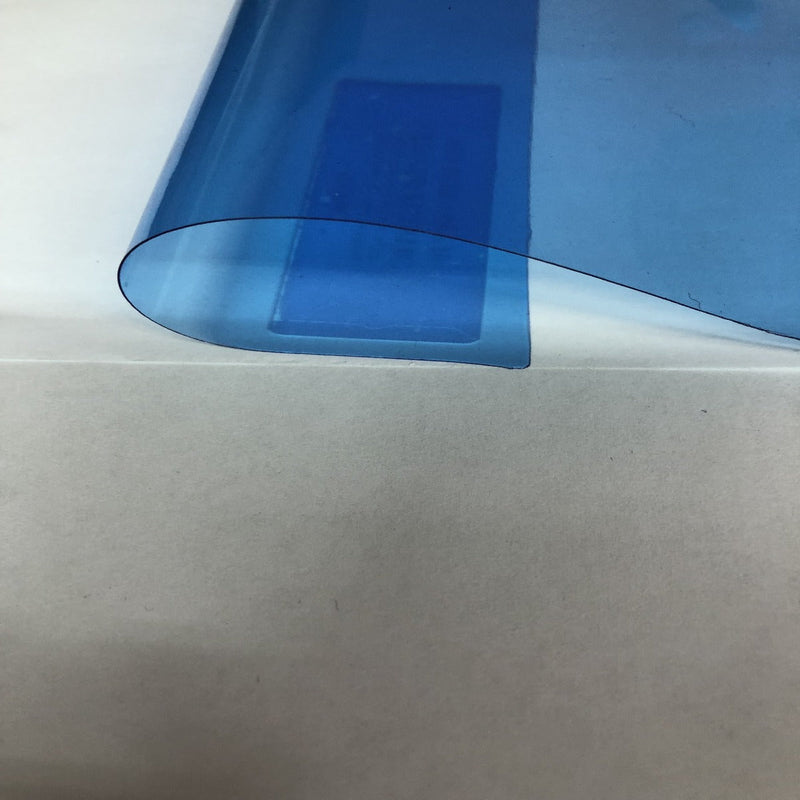 Sky Blue Marine PVC Tinted Plastic Vinyl Fabric