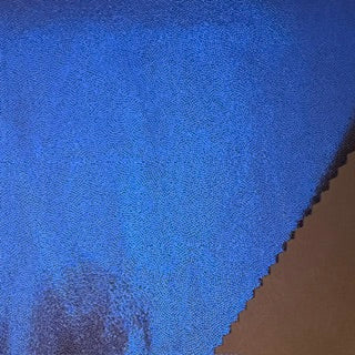 Two Tone Foggy Foil  4 Way Stretch Nylon Spandex Tricot Fabric | Spandex Palace Chocolate  Blue