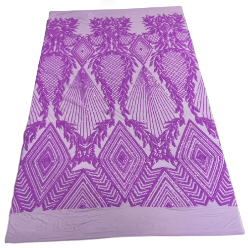 Alpica Geometric Stretch Sequins Fabric | Spandex Palace