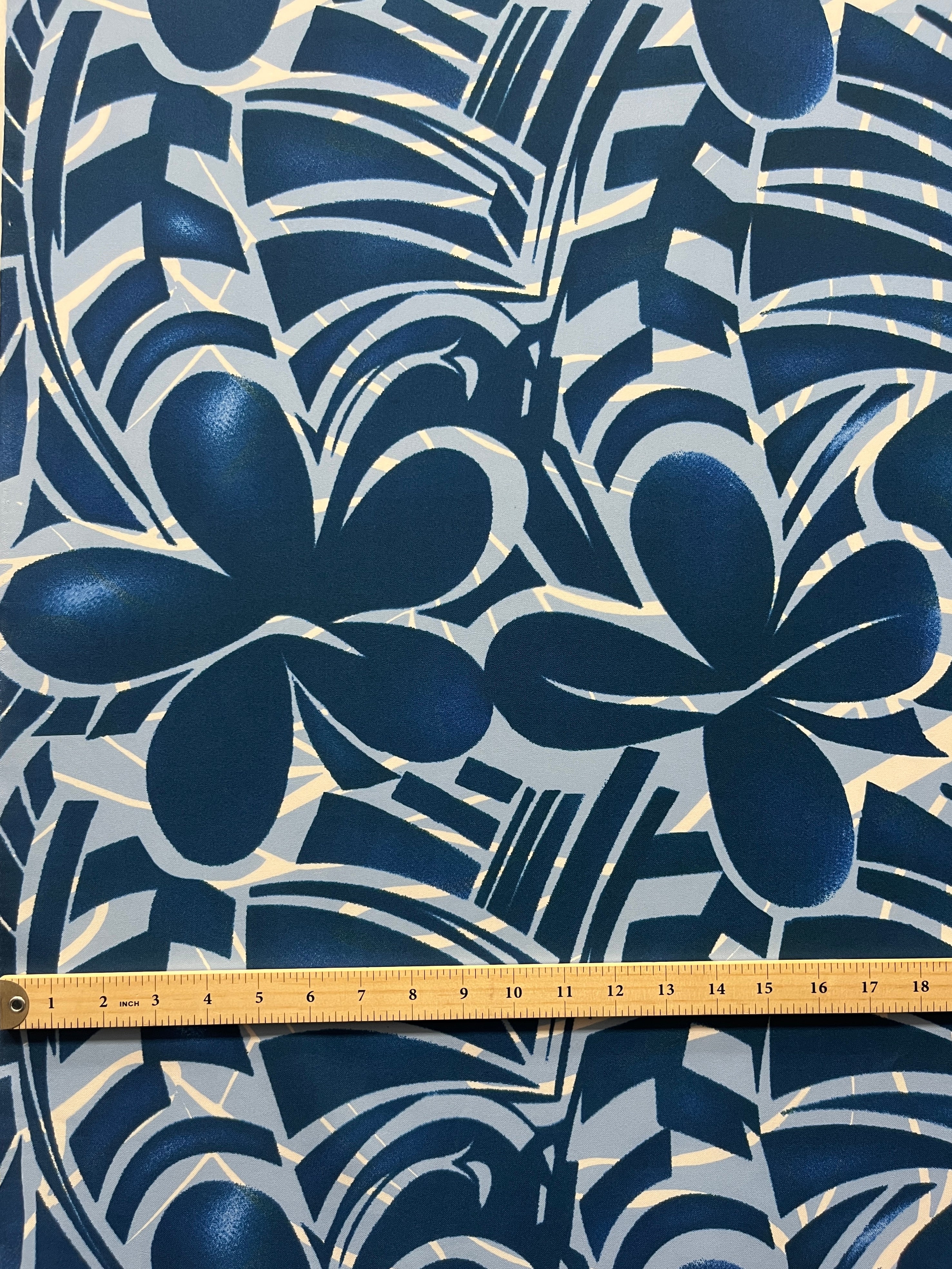 Plumeria Flower Polyester Fabric | Islands Fabric