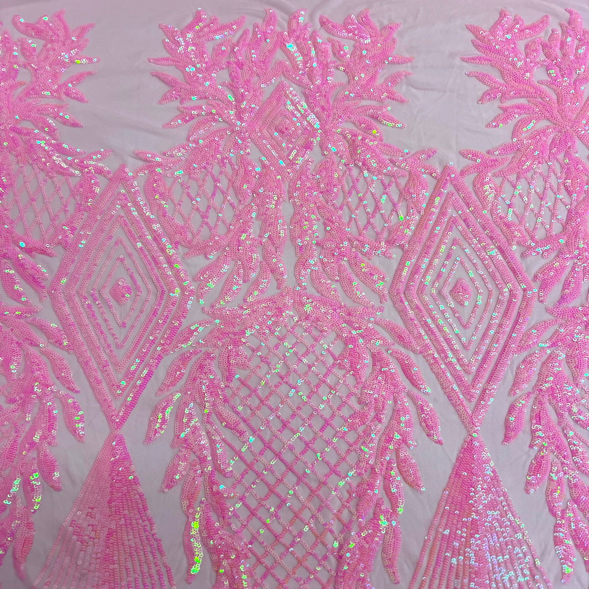 Alpica Geometric Stretch Sequins Fabric | Spandex Palace