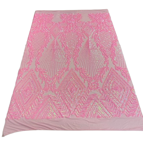 Alpica Geometric Stretch Sequins Fabric | Spandex Palace