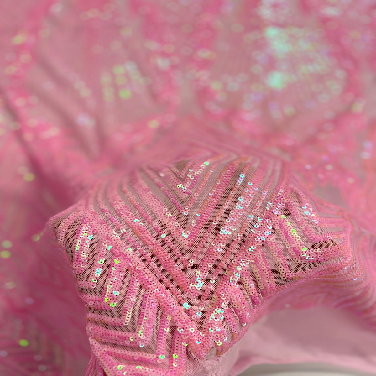 Alpica Geometric Stretch Sequins Fabric | Spandex Palace