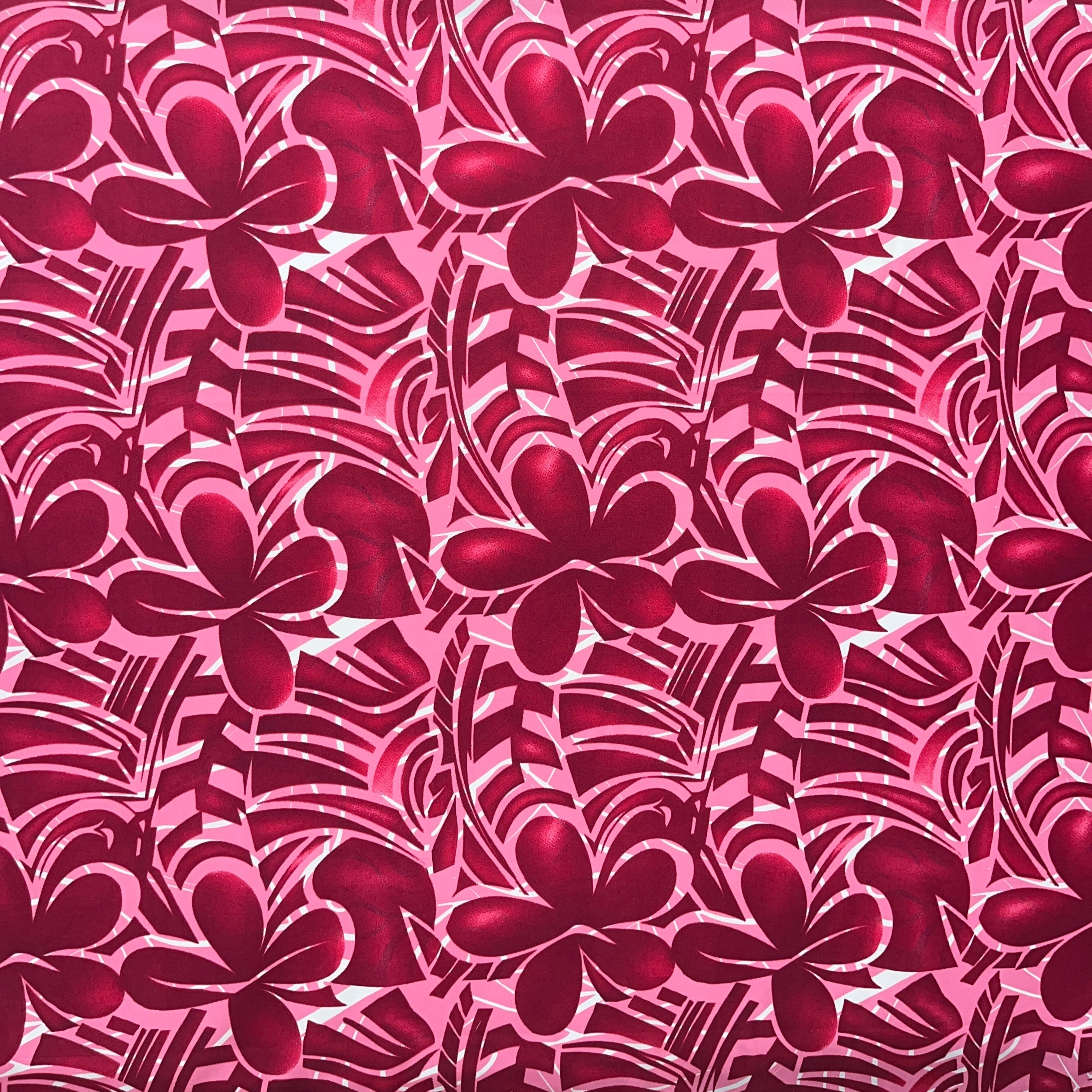 Plumeria Flower Polyester Fabric | Islands Fabric