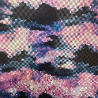 Tie-Dye Aurora Cosmic Print 4-Way Stretch Fabric | Spandex Palace Navy Combo
