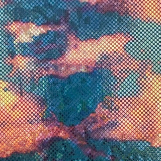 Tie-Dye Aurora Cosmic Print 4-Way Stretch Fabric | Spandex Palace Turq Combo