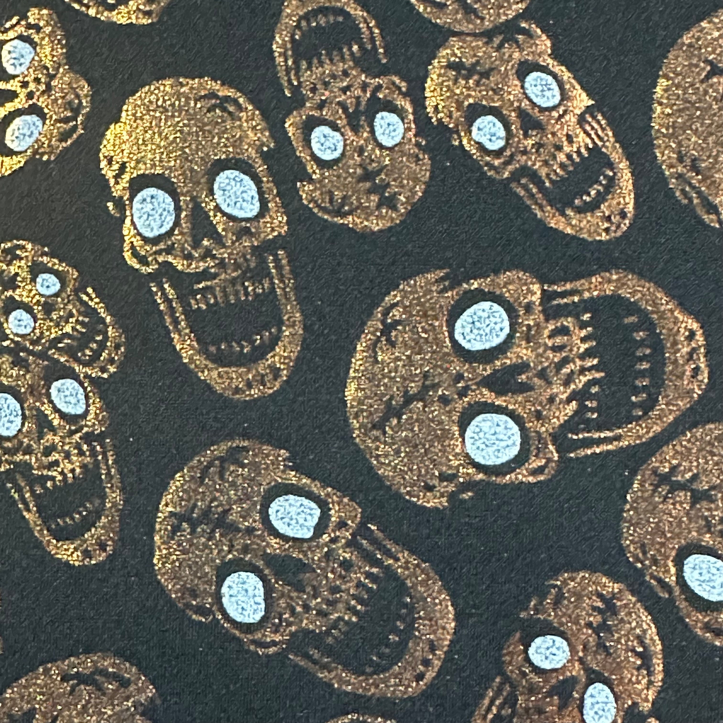 Double Foil Skull Spandex | Elegant Premium Stretch | Spandex Palace