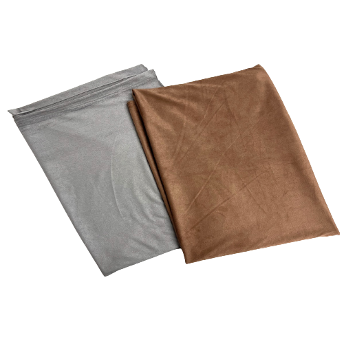 Mocha Brown Stretch Faux Suede Knit Fabric