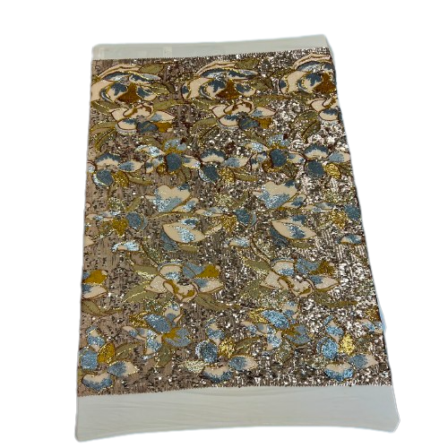 Giselle Multicolor Floral Stretch Sequins Fabric