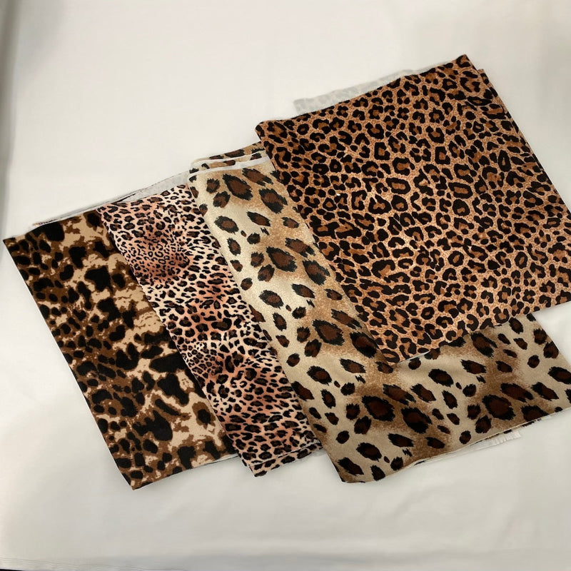 African Cheetah Print Stretch Velvet Fabric