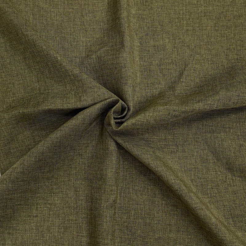 Olive Green Two Tone Vintage Linen Faux Burlap Fabric