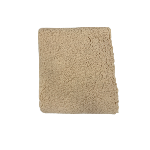 Tan Beige Sherpa Faux Fur Fabric