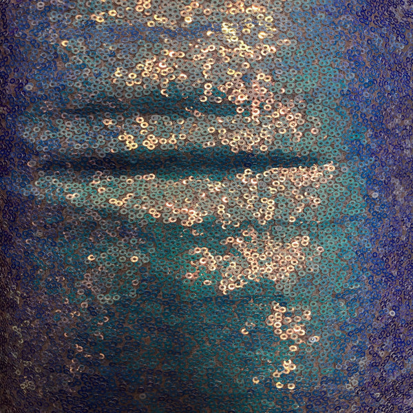 Pearl Blue Iridescent All Over Sequins Fabric