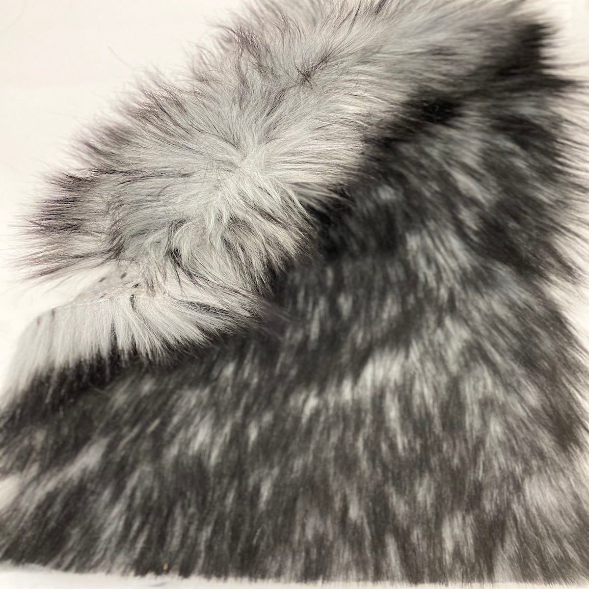 Husky Print Long Pile Shaggy Faux Fur Fabric