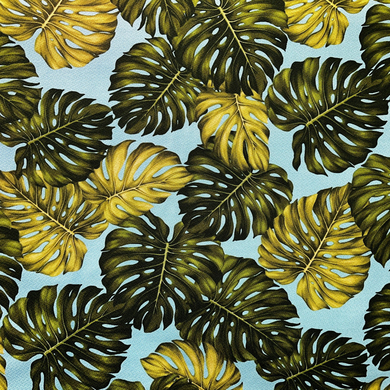 Monstera Leaf Fabric | Upholstery l Spandex Palace