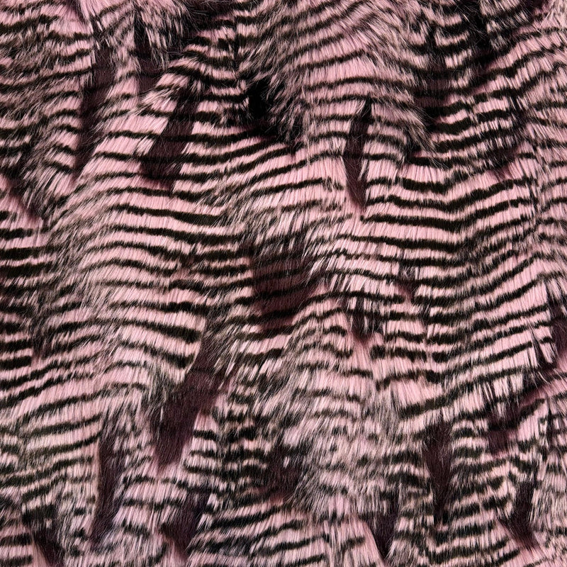 Lavender Purple Porcupine Feather Faux Fur Fabric