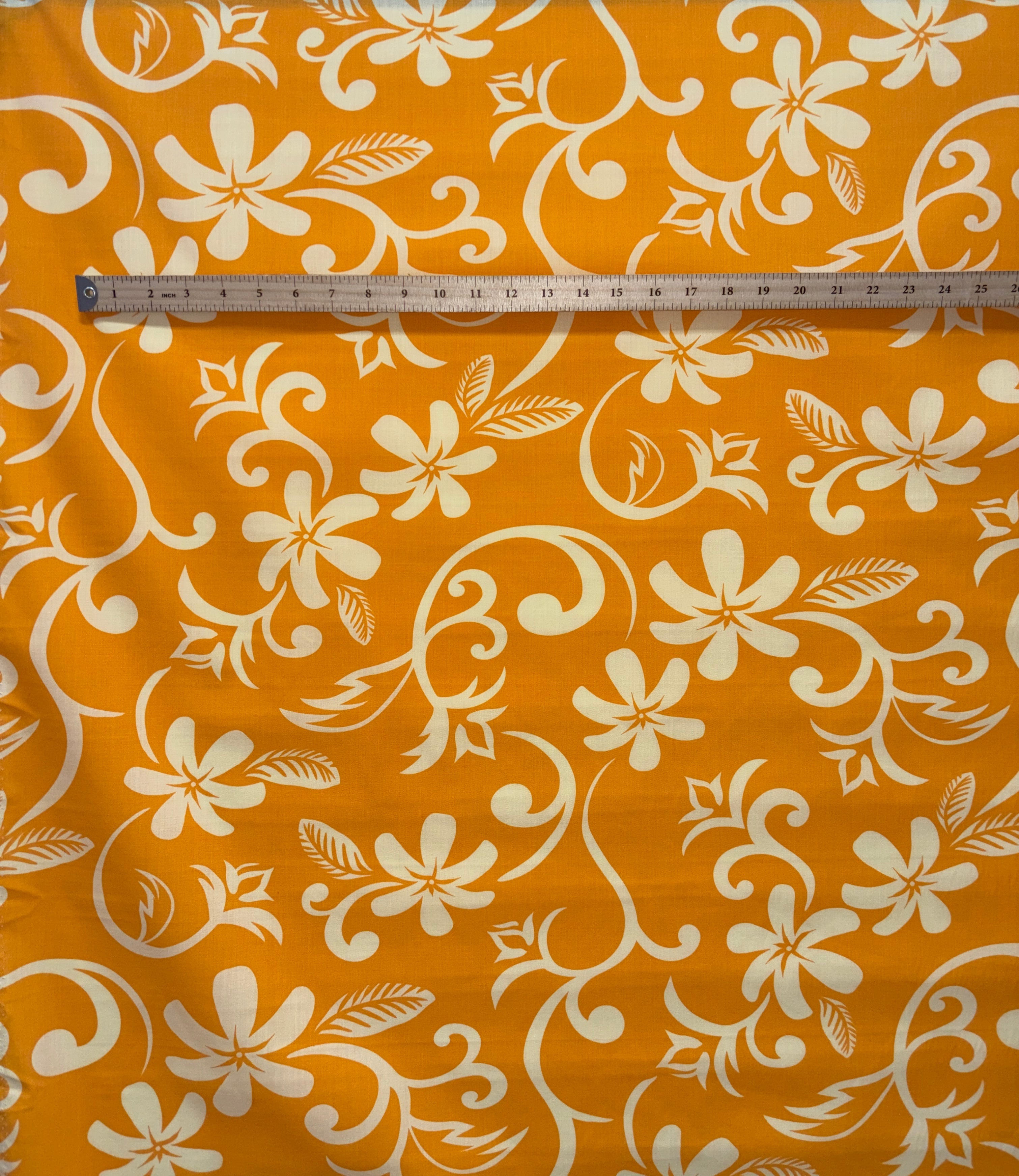 Plumeria Vine Poly Cotton Fabric | Islands Fabric