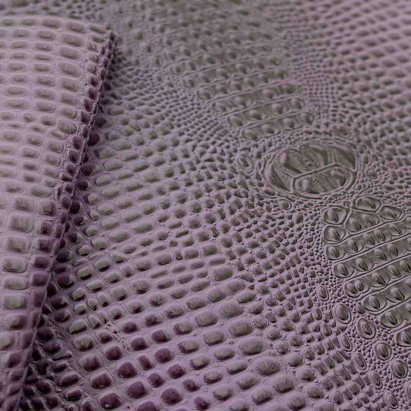 Purple Aussie 3D Embossed Gator Vinyl Fabric