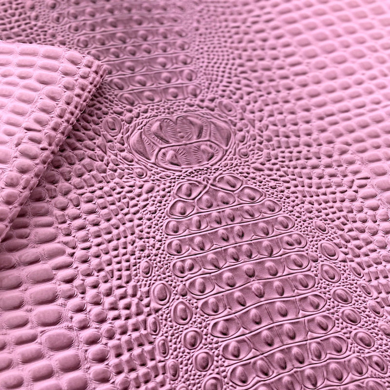 Lavender Purple Aussie 3D Embossed Gator Vinyl Fabric