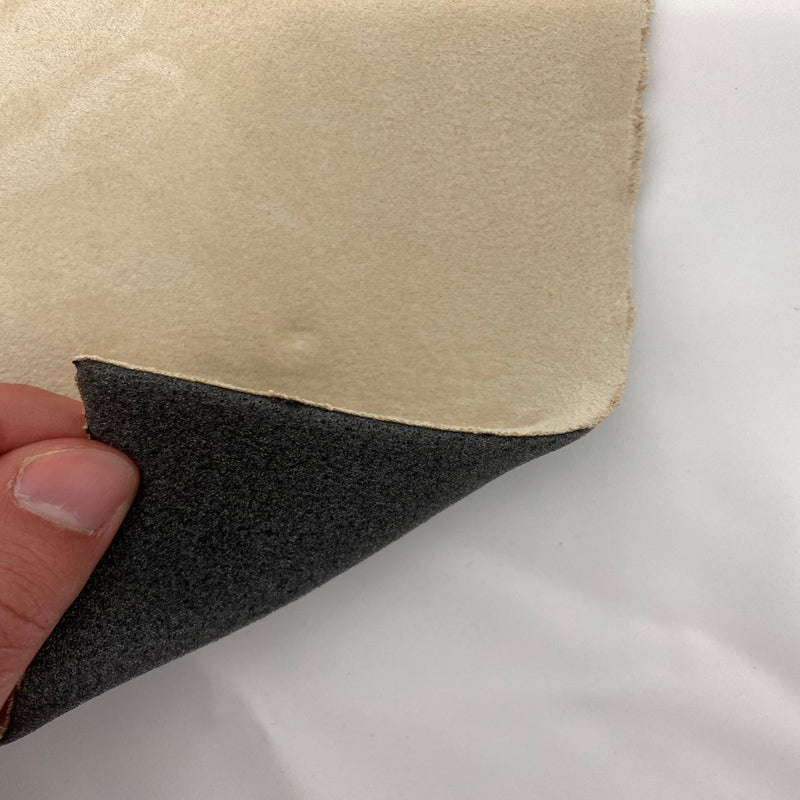 Sand Beige Luxury Stretch Suede Foam Backed Headliner Fabric