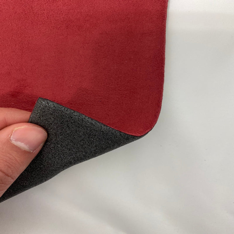 Red Luxury Stretch Suede Foam Backed Headliner Fabric