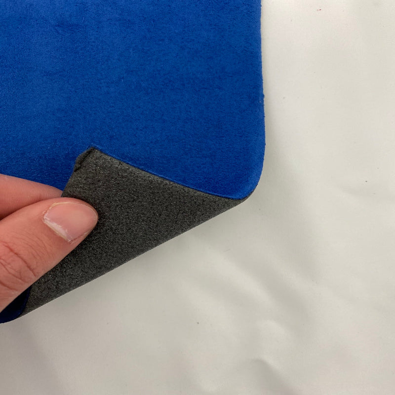 Royal Blue Luxury Stretch Suede Foam Backed Headliner Fabric