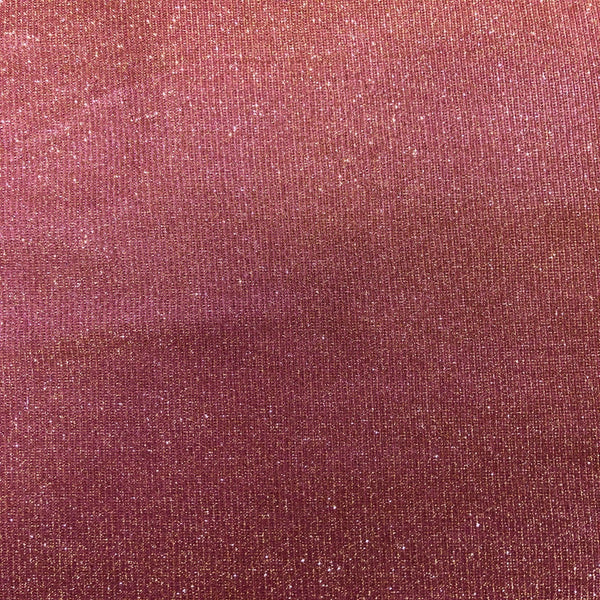 Hot Pink Gold Holographic Shimmer Glitter Spandex Fabric