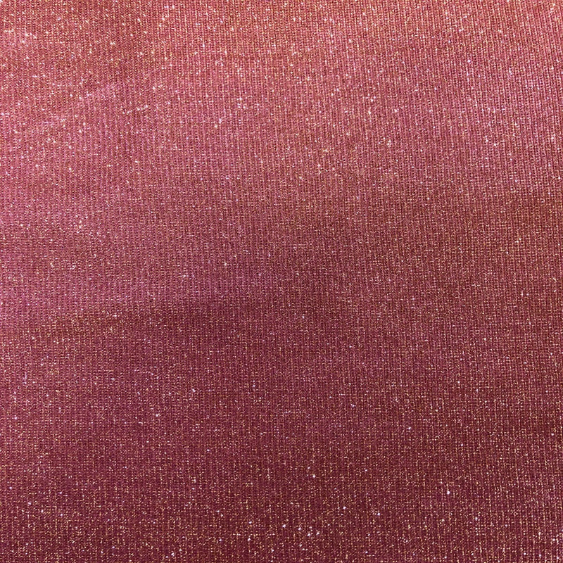 Hot Pink Gold Holographic Shimmer Glitter Spandex Fabric