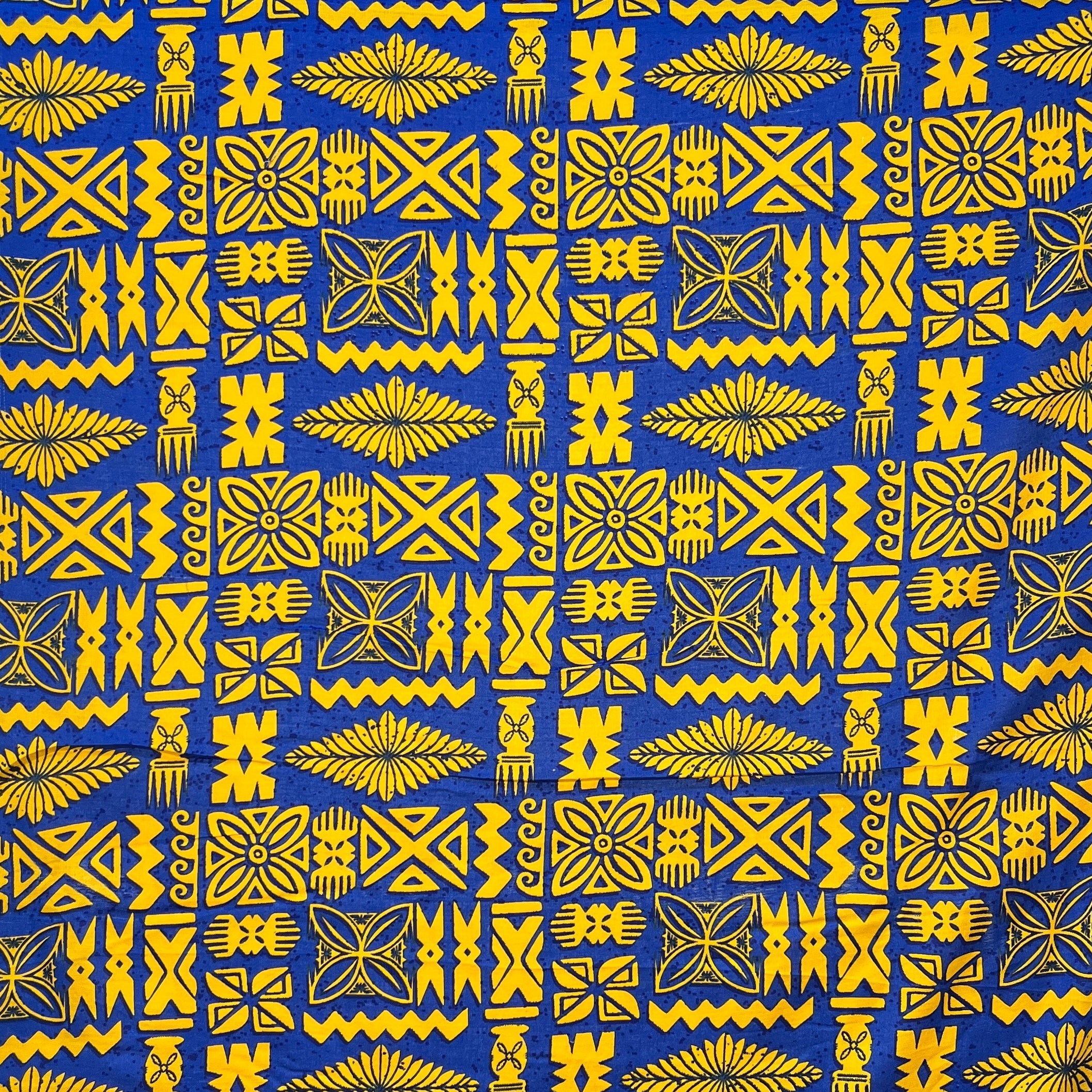Tribal Tapa Cotton Light Barkcloth Fabric | Islands Fabric
