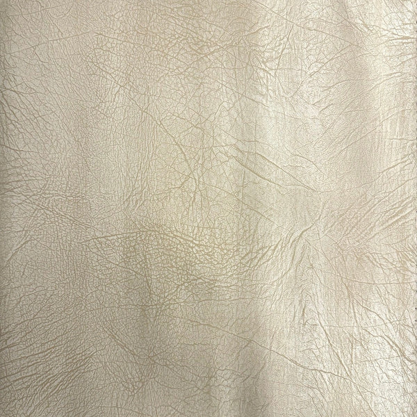 Beige Distressed Vintage Faux Leather Suede Vinyl Fabric