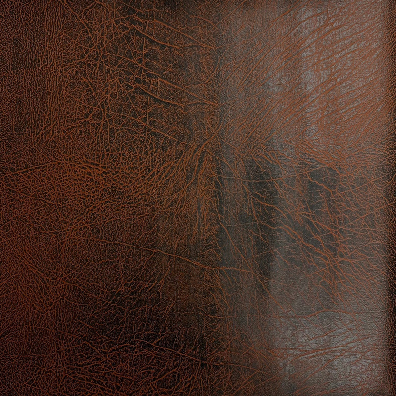 Copper Vintage Distressed Faux Leather Suede Vinyl Fabric