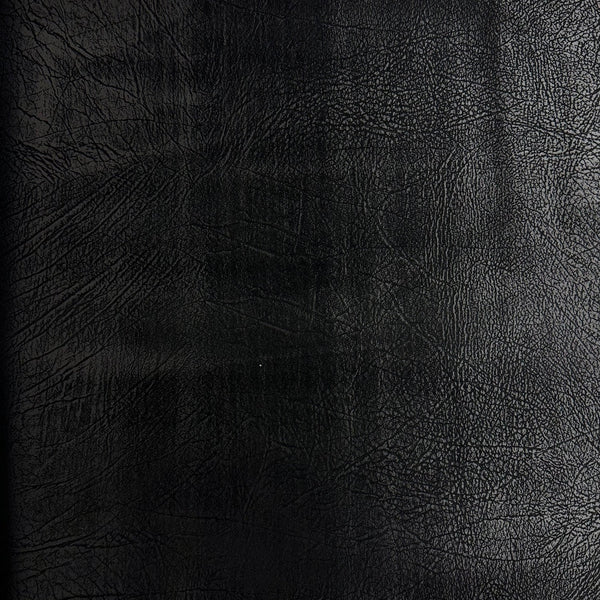 Black Vintage Distressed Faux Leather Suede Vinyl Fabric