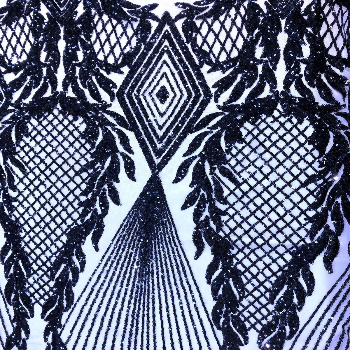 Alpica Geometric Stretch Sequins Fabric | Spandex Palace