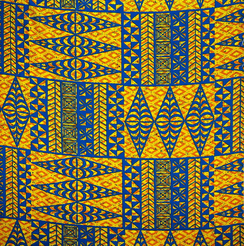 Traditional Tongan Geometric Design Fabric | Cotton