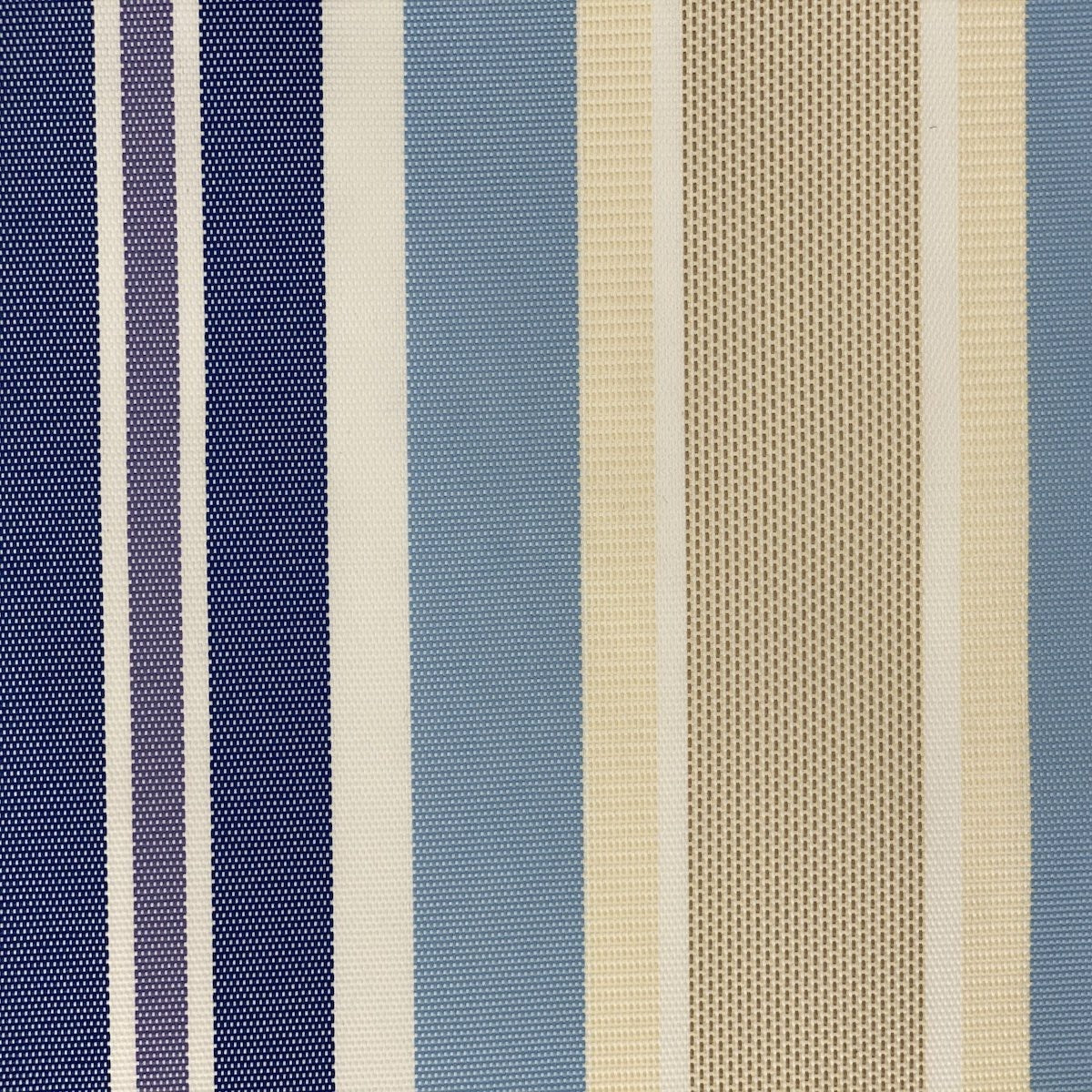 Multi Striped Oak 100% Waterproof Outdoor Canvas Patio Fabric | Spandex Palace