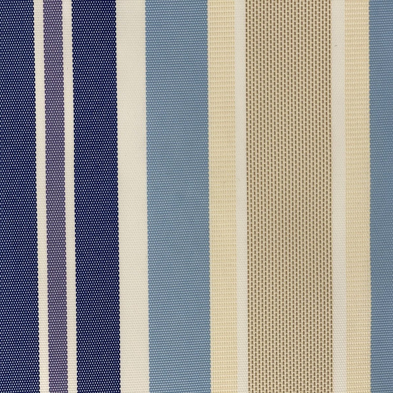 Blue Multi Color Striped Oak 100% Waterproof Outdoor Canvas Patio Fabric