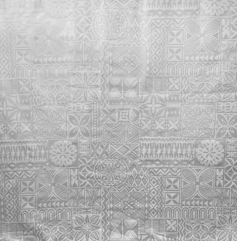 Traditional Polynesian Tapa design Fabric | Polyester  | Spandex Palace