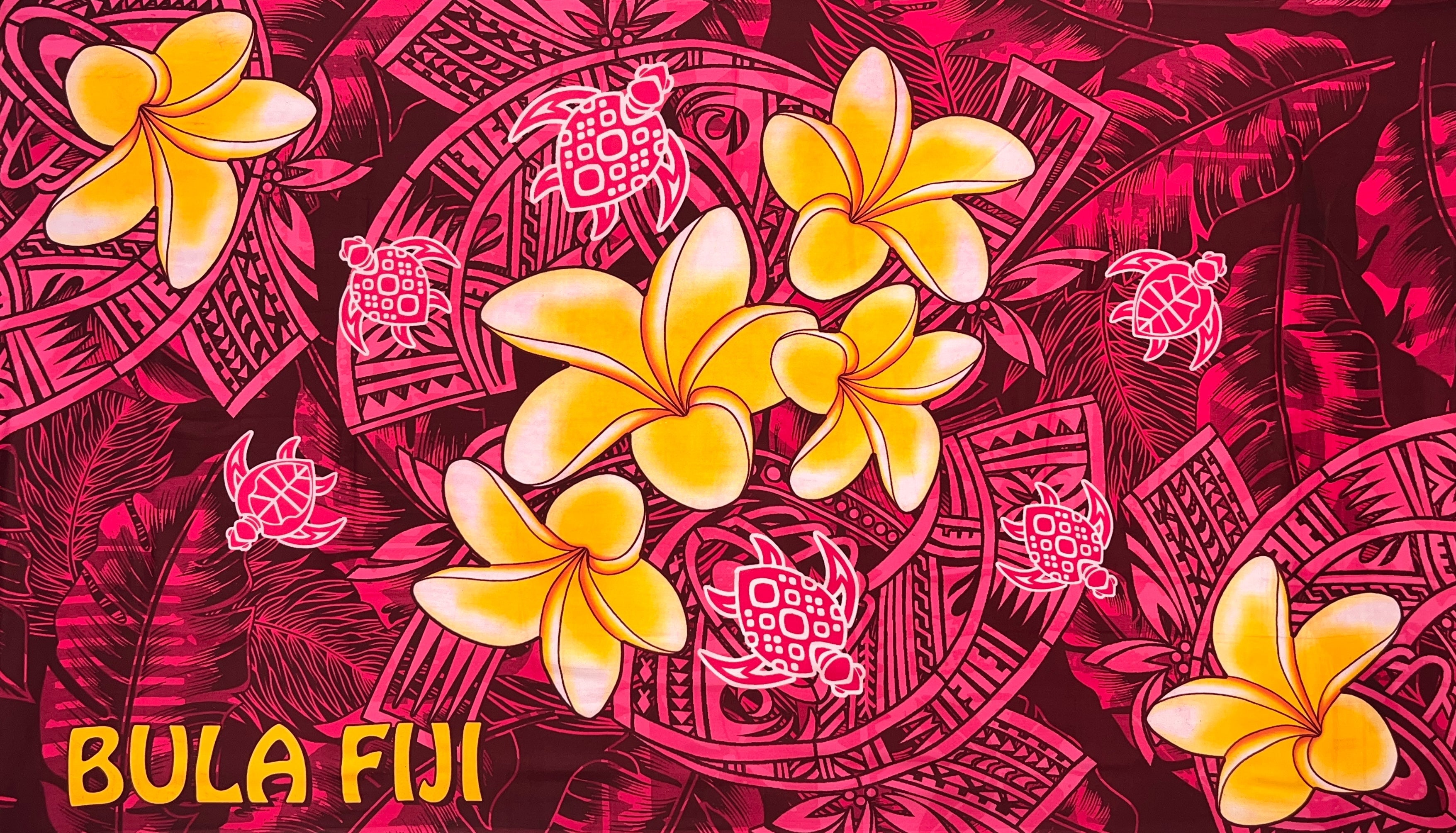 Bula Fiji Turtle Sarong | Islands Fabric