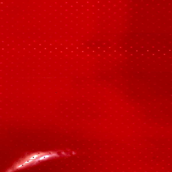 Red Perforated Tinted PVC Marine Clear Vinyl Fabric