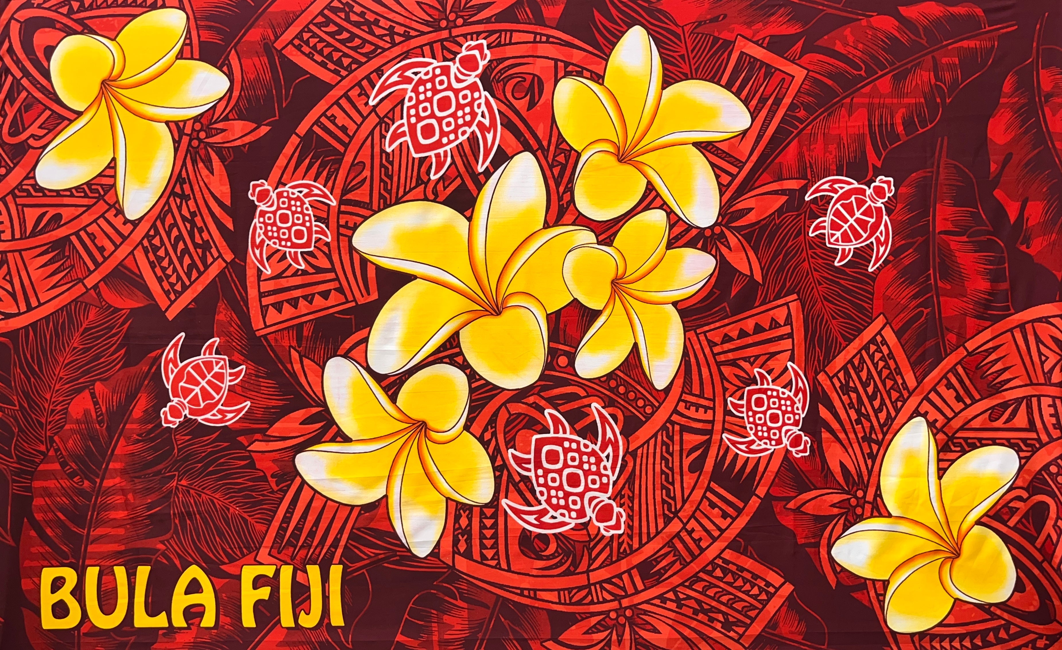 Bula Fiji Turtle Sarong | Islands Fabric