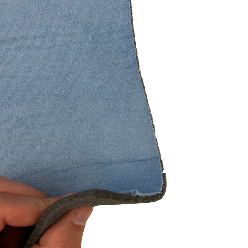 Baby Blue Luxury Stretch Suede Foam Backed Headliner Fabric