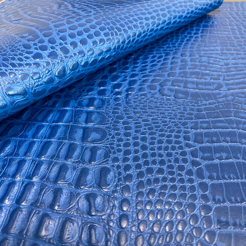 Royal Blue Marine Gator Vinyl Fabric