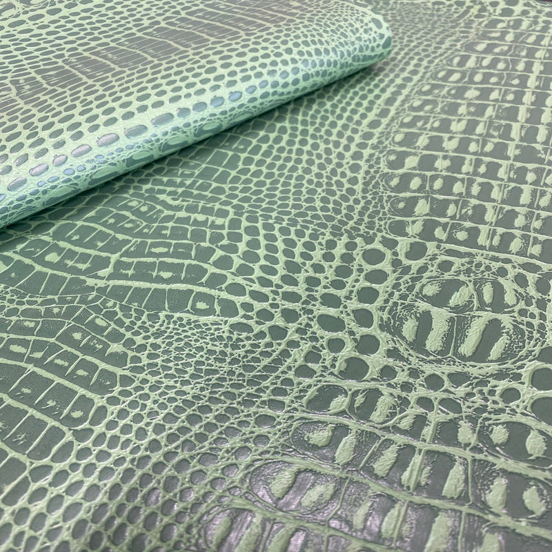 Green Marine Gator Vinyl Fabric