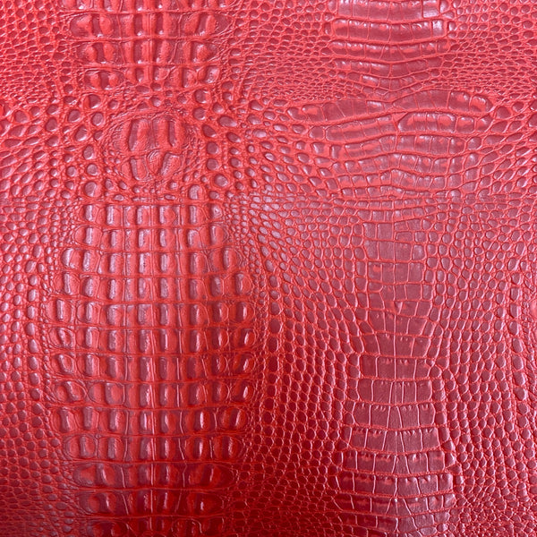 Red Marine Gator Vinyl Fabric