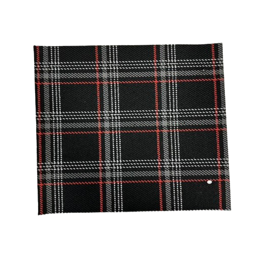 Red Plaid Acrylic Twill Upholstery Fabric