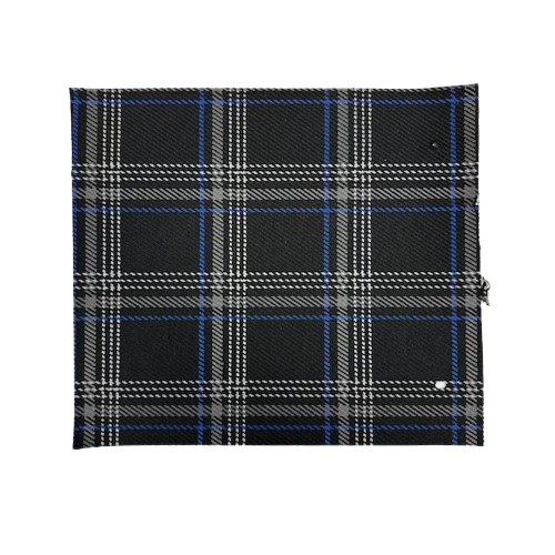 Royal Blue Plaid Acrylic Twill Upholstery Fabric