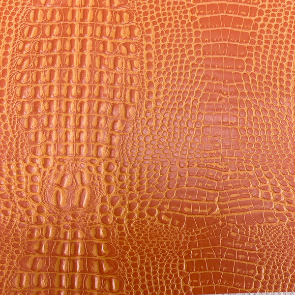 Orange Marine Gator Vinyl Fabric